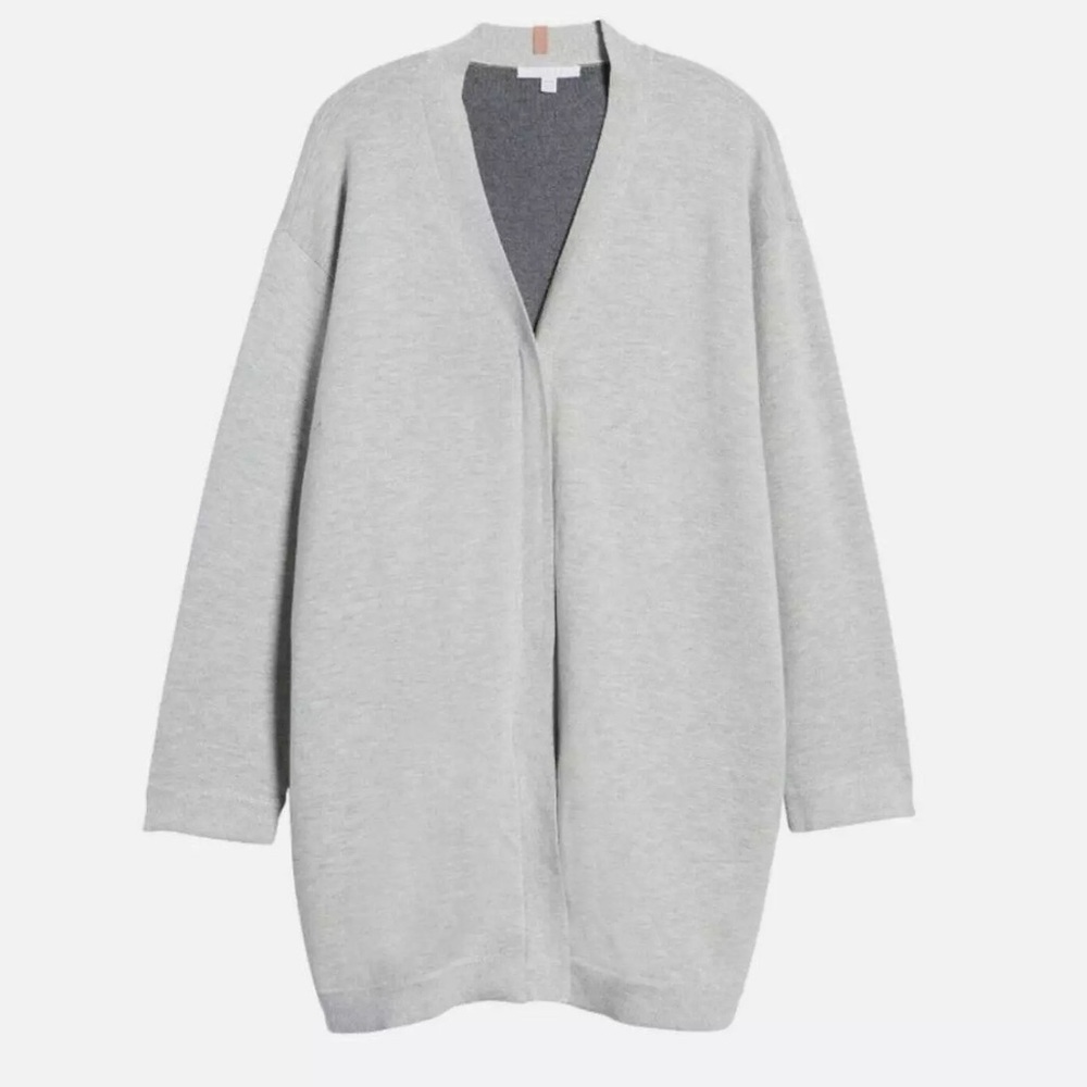 Lunya Cozy Cotton Silk Button Front
Cardigan Mellow Grey Heather - Picture 3 of 8